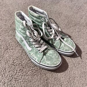 Vans tie-dye, green and white High-Top Sneakers